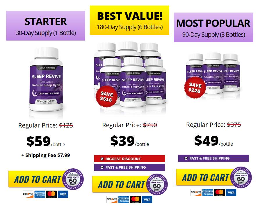 Sleep Revive Price 1